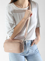 Cross Body Tas Milano Ana Leder Lancaster Roze milano ana 62-vue-porte